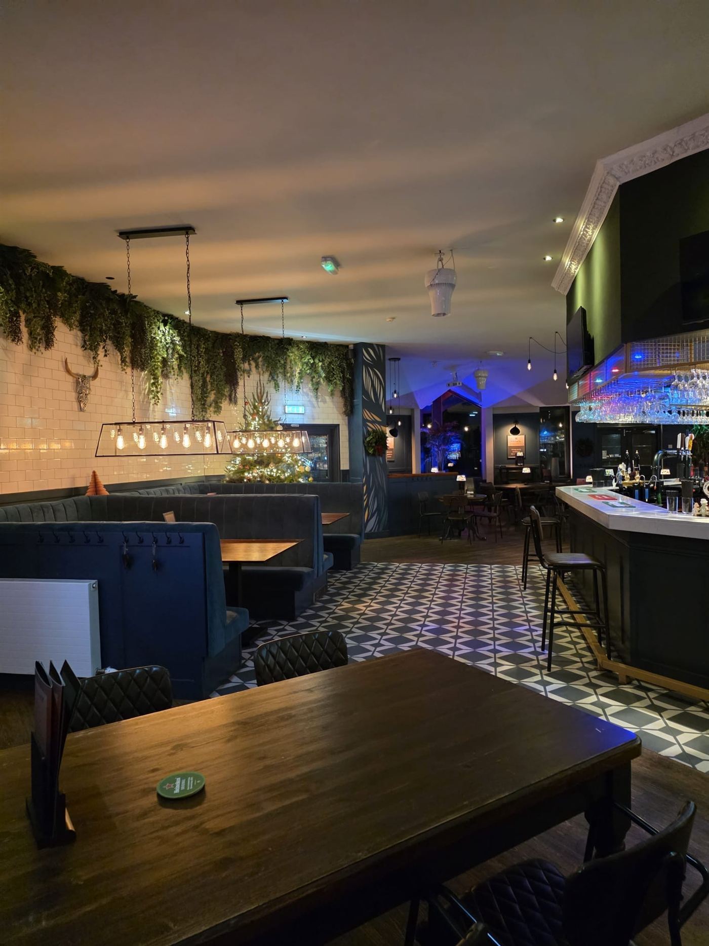 The bar room at Red House Farm